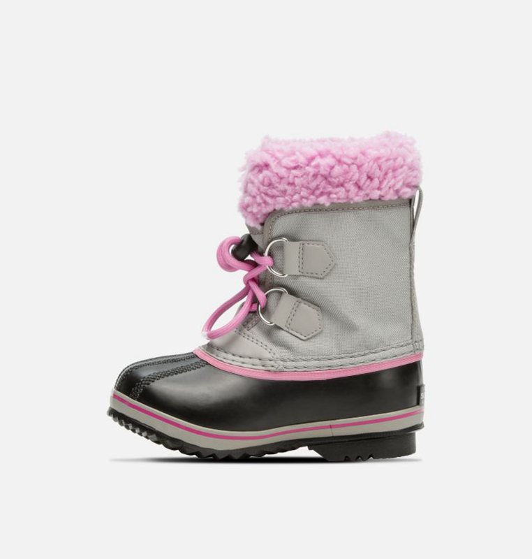 Botas Nieve Sorel Niños - Childrens Yoot Pac™ Nylon Gris/Negras/Rosas - 97283-EATR